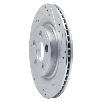 R1 Concepts® - eLINE™ Drilled and Slotted 1-Piece Rear Passenger Side Brake Rotor