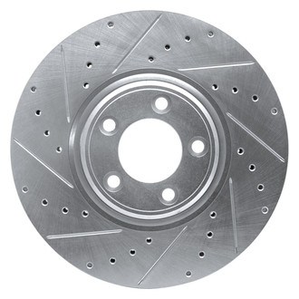 R1 Concepts® - eLINE™ Drilled and Slotted 1-Piece Front Driver Side Brake Rotor