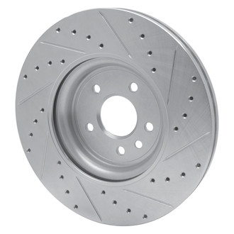 R1 Concepts® - eLINE™ Drilled and Slotted 1-Piece Front Driver Side Brake Rotor