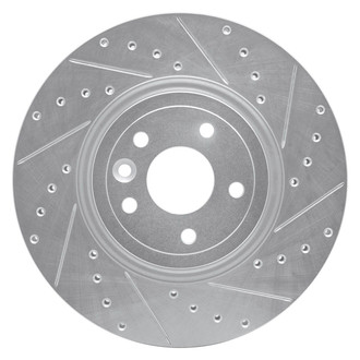 R1 Concepts® - eLINE™ Drilled and Slotted 1-Piece Front Passenger Side Brake Rotor