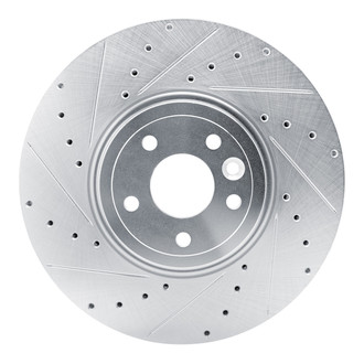 R1 Concepts® - eLINE™ Drilled and Slotted 1-Piece Front Driver Side Brake Rotor