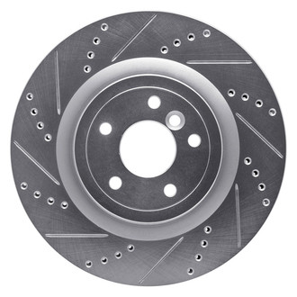R1 Concepts® - eLINE™ Drilled and Slotted 1-Piece Rear Driver Side Brake Rotor
