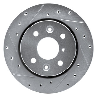 R1 Concepts® - eLINE™ Drilled and Slotted 1-Piece Front Driver Side Brake Rotor