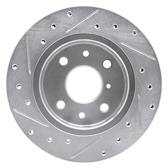 R1 Concepts® - eLINE™ Drilled and Slotted 1-Piece Front Passenger Side Brake Rotor