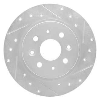 R1 Concepts® - eLINE™ Drilled and Slotted 1-Piece Rear Passenger Side Brake Rotor