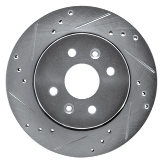 R1 Concepts® - eLINE™ Drilled and Slotted 1-Piece Front Driver Side Brake Rotor
