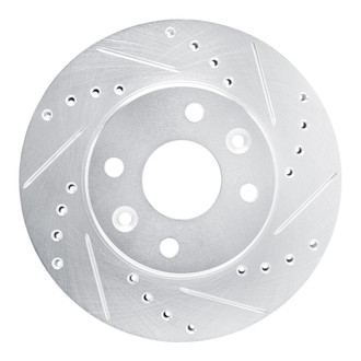 R1 Concepts® - eLINE™ Drilled and Slotted 1-Piece Front Passenger Side Brake Rotor