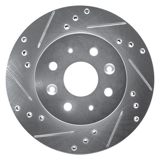 R1 Concepts® - eLINE™ Drilled and Slotted 1-Piece Front Driver Side Brake Rotor