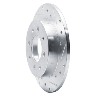 R1 Concepts® - eLINE™ Drilled and Slotted 1-Piece Rear Passenger Side Brake Rotor