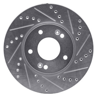 R1 Concepts® - eLINE™ Drilled and Slotted 1-Piece Front Passenger Side Brake Rotor