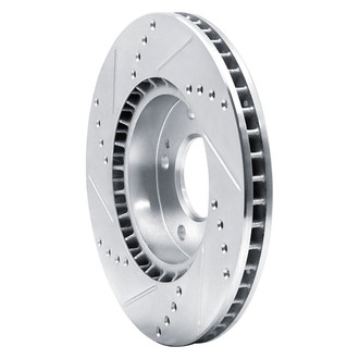 R1 Concepts® - eLINE™ Drilled and Slotted 1-Piece Front Passenger Side Brake Rotor