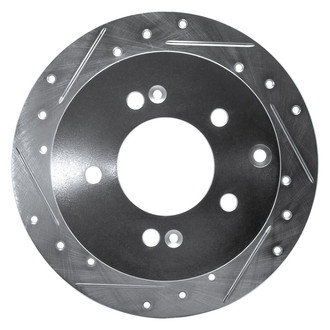 R1 Concepts® - eLINE™ Drilled and Slotted 1-Piece Rear Driver Side Brake Rotor