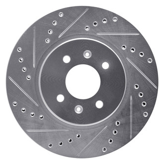 R1 Concepts® - eLINE™ Drilled and Slotted 1-Piece Front Driver Side Brake Rotor