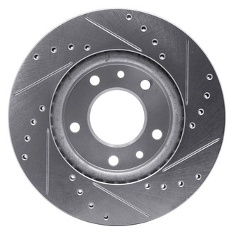 R1 Concepts® - eLINE™ Drilled and Slotted 1-Piece Front Driver Side Brake Rotor