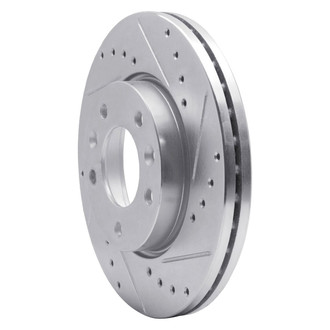 R1 Concepts® - eLINE™ Drilled and Slotted 1-Piece Front Passenger Side Brake Rotor