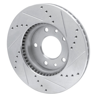 R1 Concepts® - eLINE™ Drilled and Slotted 1-Piece Front Driver Side Brake Rotor