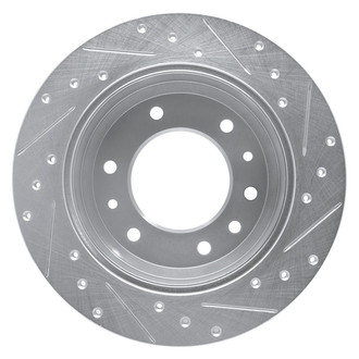 R1 Concepts® - eLINE™ Drilled and Slotted 1-Piece Rear Driver Side Brake Rotor