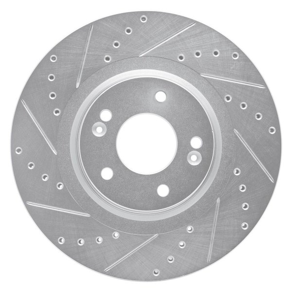 R1 Concepts® - eLINE™ Drilled and Slotted 1-Piece Front Brake Rotor