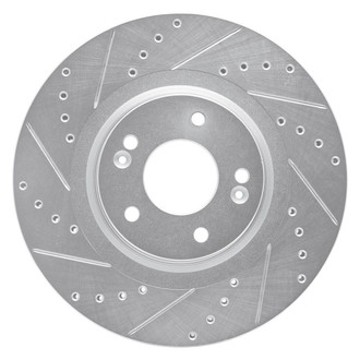R1 Concepts® - eLINE™ Drilled and Slotted 1-Piece Front Driver Side Brake Rotor