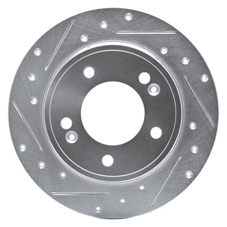 R1 Concepts® - eLINE™ Drilled and Slotted 1-Piece Rear Driver Side Brake Rotor