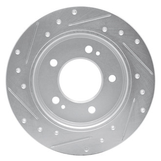 R1 Concepts® - eLINE™ Drilled and Slotted 1-Piece Rear Passenger Side Brake Rotor