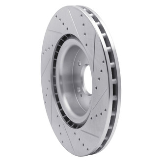 R1 Concepts® - eLINE™ Drilled and Slotted 1-Piece Front Driver Side Brake Rotor