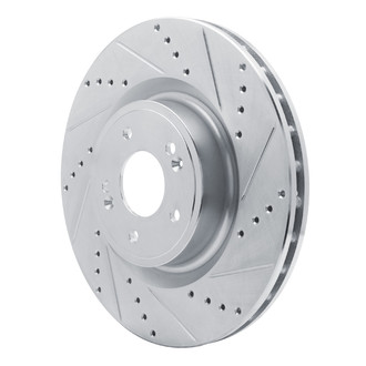 R1 Concepts® - eLINE™ Drilled and Slotted 1-Piece Front Passenger Side Brake Rotor