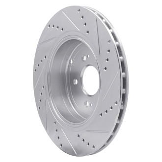 R1 Concepts® - eLINE™ Drilled and Slotted 1-Piece Rear Driver Side Brake Rotor