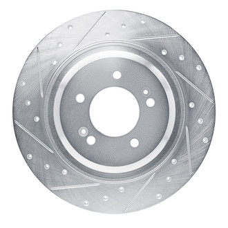 R1 Concepts® - eLINE™ Drilled and Slotted 1-Piece Rear Driver Side Brake Rotor