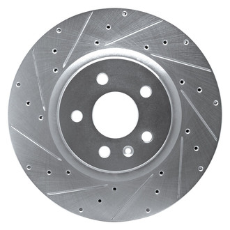 R1 Concepts® - eLINE™ Drilled and Slotted 1-Piece Front Driver Side Brake Rotor