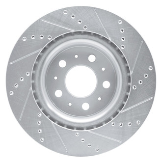 R1 Concepts® - eLINE™ Drilled and Slotted 1-Piece Front Driver Side Brake Rotor