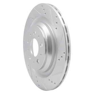 R1 Concepts® - eLINE™ Drilled and Slotted 1-Piece Rear Passenger Side Brake Rotor