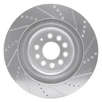 R1 Concepts® - eLINE™ Drilled and Slotted 1-Piece Rear Driver Side Brake Rotor