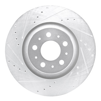R1 Concepts® - eLINE™ Drilled and Slotted 1-Piece Rear Driver Side Brake Rotor