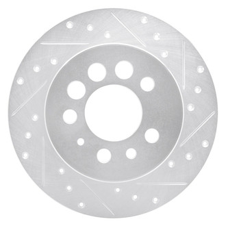 R1 Concepts® - eLINE™ Drilled and Slotted 1-Piece Rear Passenger Side Brake Rotor