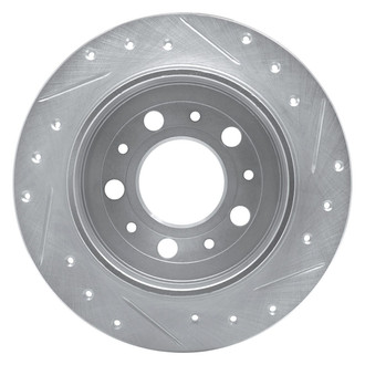 R1 Concepts® - eLINE™ Drilled and Slotted 1-Piece Rear Driver Side Brake Rotor