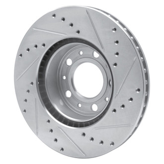 R1 Concepts® - eLINE™ Drilled and Slotted 1-Piece Front Driver Side Brake Rotor