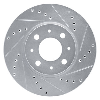 R1 Concepts® - eLINE™ Drilled and Slotted 1-Piece Front Passenger Side Brake Rotor