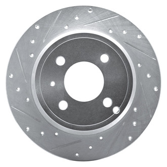 R1 Concepts® - eLINE™ Drilled and Slotted 1-Piece Rear Driver Side Brake Rotor