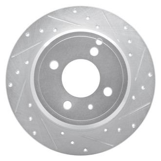 R1 Concepts® - eLINE™ Drilled and Slotted 1-Piece Rear Passenger Side Brake Rotor