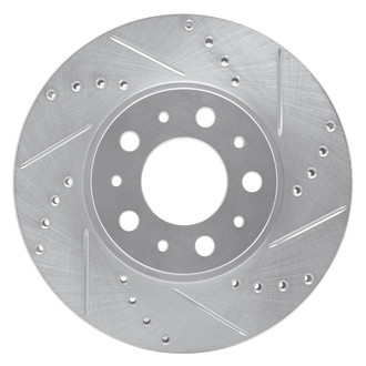 R1 Concepts® - eLINE™ Drilled and Slotted 1-Piece Front Passenger Side Brake Rotor