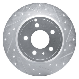R1 Concepts® - eLINE™ Drilled and Slotted 1-Piece Rear Passenger Side Brake Rotor