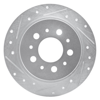 R1 Concepts® - eLINE™ Drilled and Slotted 1-Piece Rear Driver Side Brake Rotor