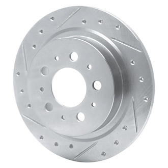 R1 Concepts® - eLINE™ Drilled and Slotted 1-Piece Rear Driver Side Brake Rotor