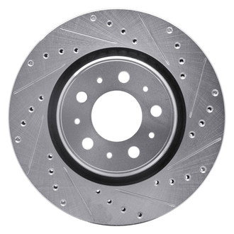 R1 Concepts® - eLINE™ Drilled and Slotted 1-Piece Front Passenger Side Brake Rotor