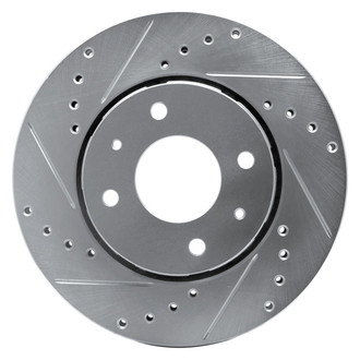 R1 Concepts® - eLINE™ Drilled and Slotted 1-Piece Front Driver Side Brake Rotor