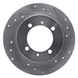 R1 Concepts® - eLINE™ Drilled and Slotted 1-Piece Rear Passenger Side Brake Rotor