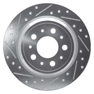 R1 Concepts® - eLINE™ Drilled and Slotted 1-Piece Rear Driver Side Brake Rotor