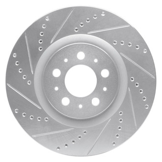 R1 Concepts® - eLINE™ Drilled and Slotted 1-Piece Front Driver Side Brake Rotor