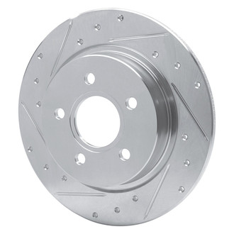 R1 Concepts® - eLINE™ Drilled and Slotted 1-Piece Rear Driver Side Brake Rotor